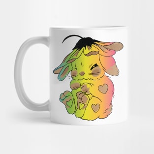 cute bunny flowers funny bunny Mug